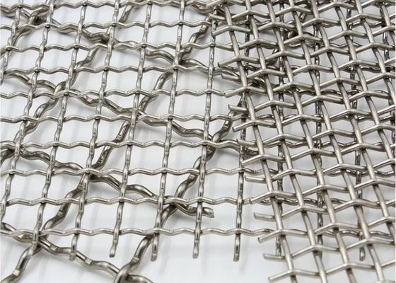 0.5mm Stainless Crimped Wire Mesh Intermediate Construction Rigid Barbecue