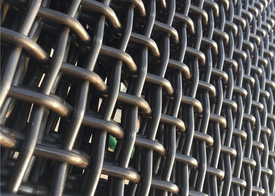 Galvanized Mild Steel Crimped Woven Wire Mesh 10mm Carbon