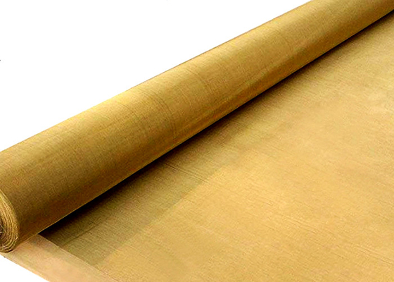SWG42 80X80 Mesh Brass Filter Screen Mesh / Filtering Woven Brass Mesh