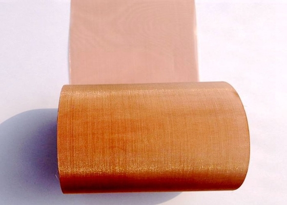 150X150mesh Copper Woven Wire Mesh  , 0.065mm Fine Copper Mesh Screen