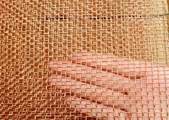 Copper Wire Netting Mesh 0.711mm 0.610mm Wire Dia. 6 Mesh