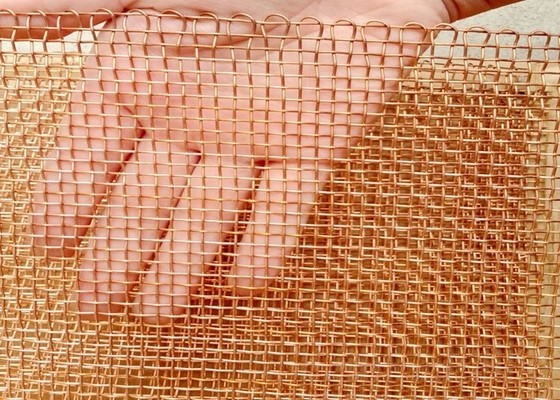 Copper Wire Netting Mesh 0.711mm 0.610mm Wire Dia. 6 Mesh