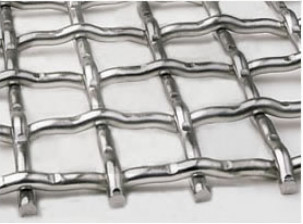 Galvanized Crimped Woven Wire Mesh Stainless Steel 1-5m Width Acid Resistant