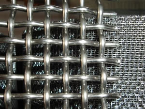 Galvanized Crimped Woven Wire Mesh Stainless Steel 1-5m Width Acid Resistant