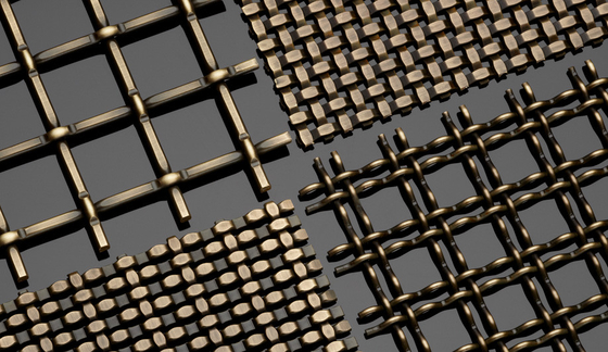 1.2m 1m Architectural Metal Mesh Powder Coated Corrosion Resistance