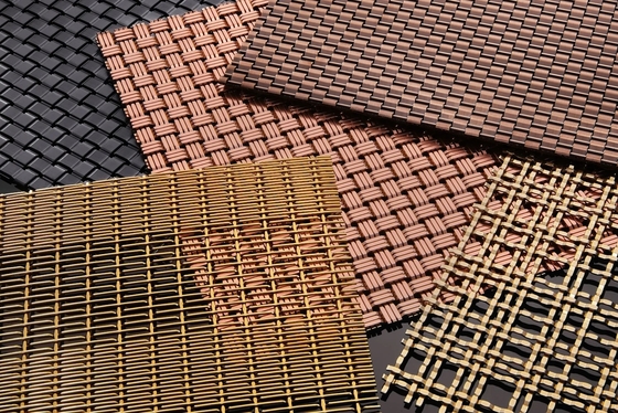 1.2m 1m Architectural Metal Mesh Powder Coated Corrosion Resistance