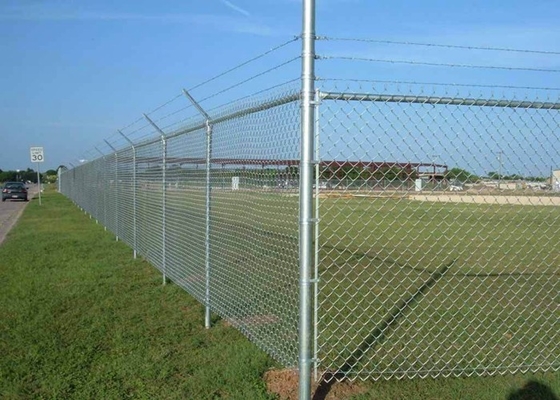Aluminum Chain Link Fence Fabric Waterproof 50x50 Mesh White Color