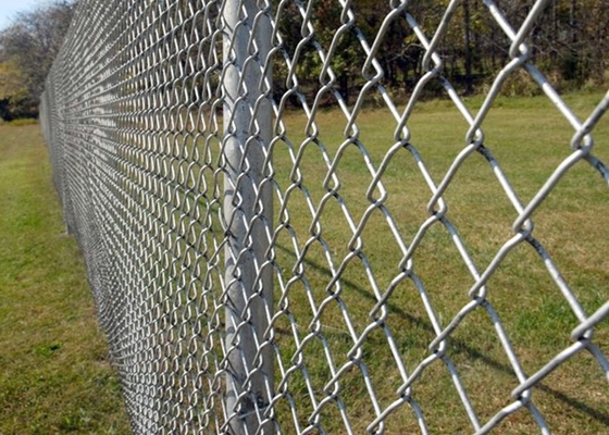 Aluminum Chain Link Fence Fabric Waterproof 50x50 Mesh White Color
