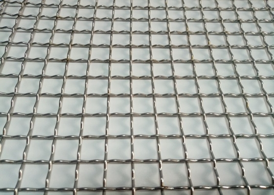 Intermediate Crimped Wire Mesh SS316L SS310 Width Customized