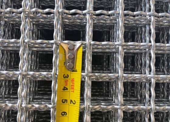 Intermediate Crimped Wire Mesh SS316L SS310 Width Customized