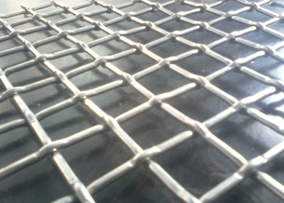 Lock Crimped Wire Mesh Carbon Steel Surface Untreatment Wear Resistance