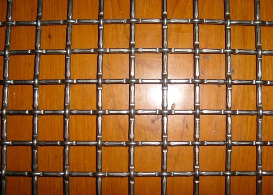 Lock Crimped Wire Mesh Carbon Steel Surface Untreatment Wear Resistance