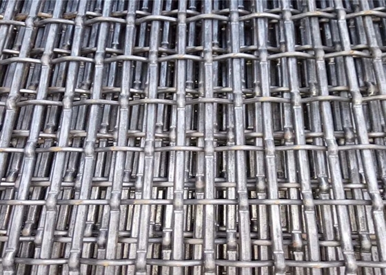 Flat Top Decorative Woven Wire Mesh 10m - 30m Roll Length Color Customized