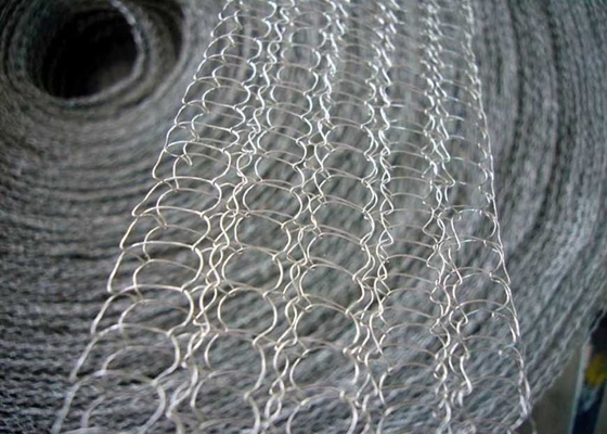 Stainless Steel Knitted Wire Mesh 0.10mm -0.45mm Wire Diameter