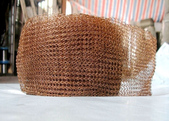 Copper Knitted Wire Mesh 0.018-2.03mm Wire Diameter Non Flammable