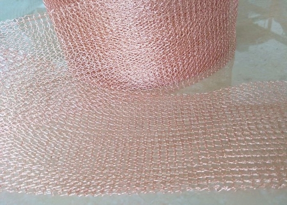 Copper Knitted Wire Mesh 0.018-2.03mm Wire Diameter Non Flammable