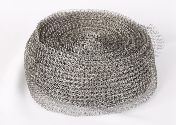 Aluminum Knitted Wire Mesh Tube 50mm 100mm Roll Width for Filters