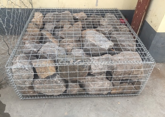Gabion 10 Gauge Welded Wire Mesh 2 X 2 Rectangle Hole PVC Coated
