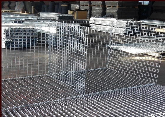 Gabion 10 Gauge Welded Wire Mesh 2 X 2 Rectangle Hole PVC Coated
