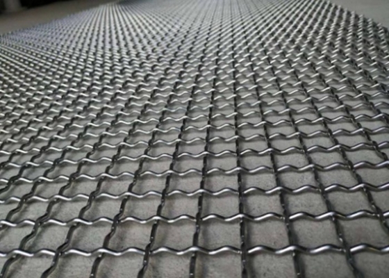 0.5-10mm Hot Dip Galvanized Wire Mesh , Stainless Steel Crimped Mesh For Protection