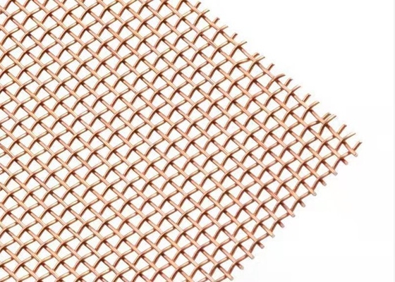 Square Hole Brass Window Screen / 0.15-0.5mm Copper Insect Screen