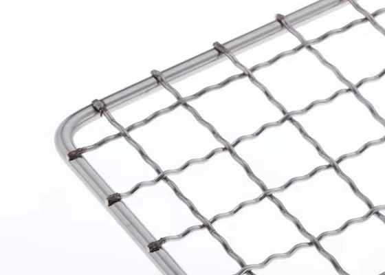 304 Intermediate Crimped Wire Mesh Galvanized For Barbecue Grill