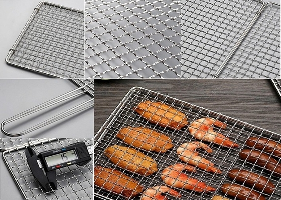 304 Intermediate Crimped Wire Mesh Galvanized For Barbecue Grill