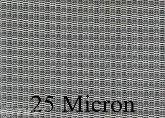 80x700 Mesh Dutch Weave Stainless Steel Wire Mesh , 25 Micron Filter Cloth