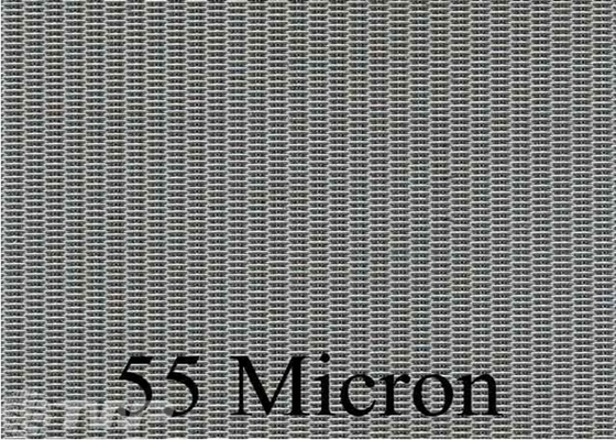 Dutch Weave 316 Stainless Steel Wire Cloth Mesh 40x200 Mesh 55 Micron
