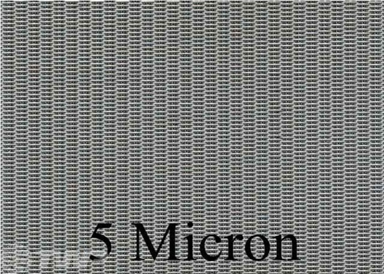 T316 200x1400 Mesh Dutch Weave Screen Mesh , 5 Micron Filter Fabric