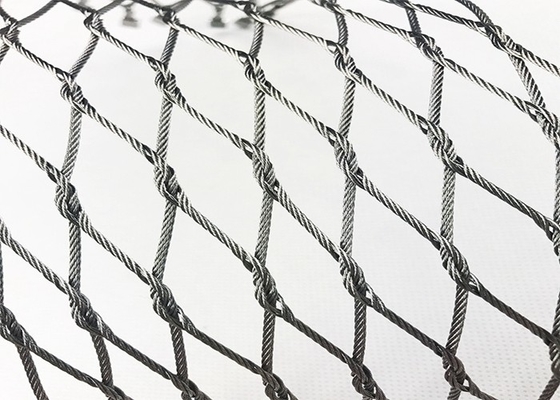 Flexible Stainless Steel Wire Mesh Rope Woven 1.2mm 1.6mm Diameter