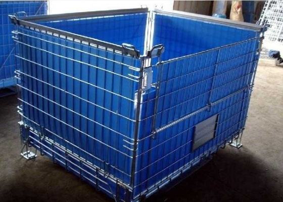 Metal Mesh Storage Containers , Turnover Wire Mesh Storage Boxes