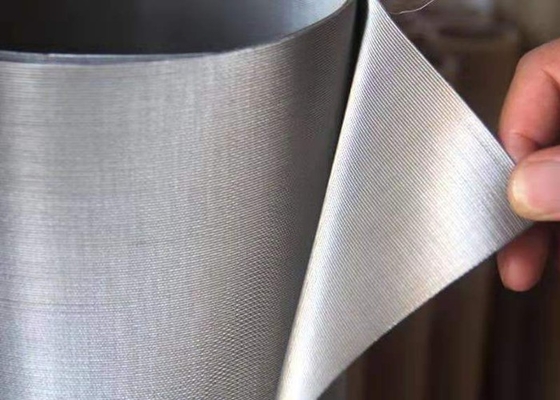 T304 / T316 Plain Dutch Weave Mesh 20x250 Mesh 100 Micron Filter Cloth