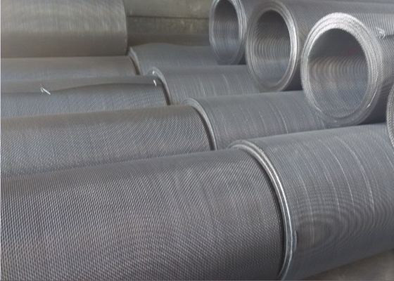 65mn Steel Crimped Wire Mesh Square Hole Length Customized For Sieving