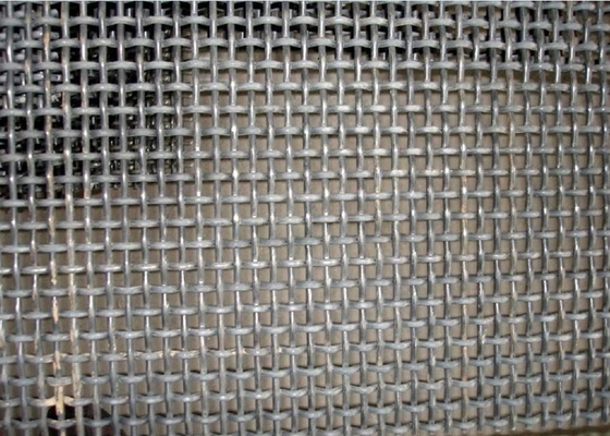 0.5-12mm Carbon Steel Wire Mesh , Crimped Metal Sieve Mesh