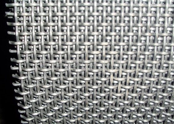 0.5-12mm Carbon Steel Wire Mesh , Crimped Metal Sieve Mesh