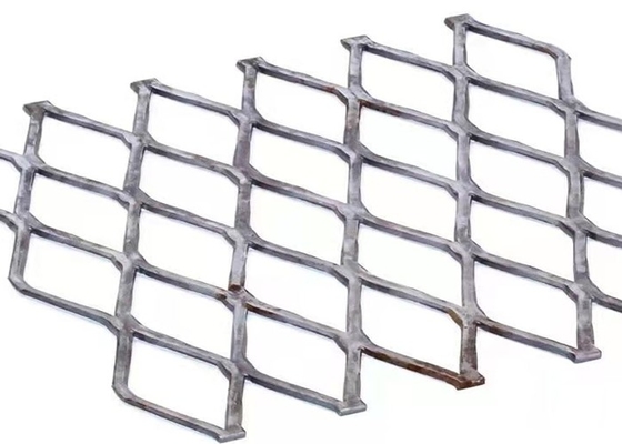 Flattened Galvanized Expanded Metal Sheet , Expanded Metal Screen Mesh