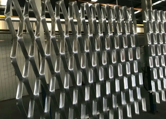 Aluminium Expanded Metal Mesh Sheet Diamond Shaped Patterns ISO9001 Approved