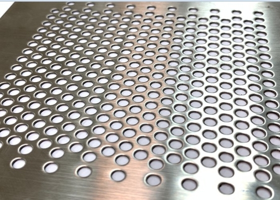 2m 2.44m Perforated Steel Mesh Sheets ,  316 Stainless Steel Perforated Sheet