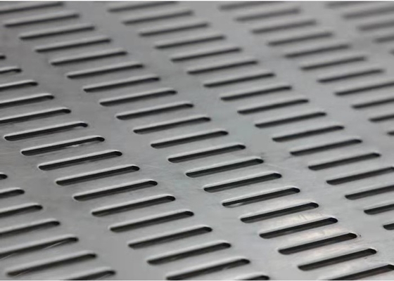 Slotted Hole Aluminum Perforated Sheet Metal Panels 0.5-8mm Thickness