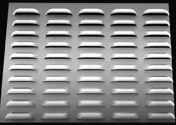 Louver Hole Perforated Metal Sheet , Aluminum Perforated Metal Screen Sheet