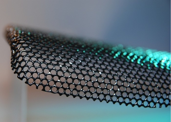 Powder Coated Perforated Metal Sheet , Waterproof Speaker Mesh For Speaker Grill