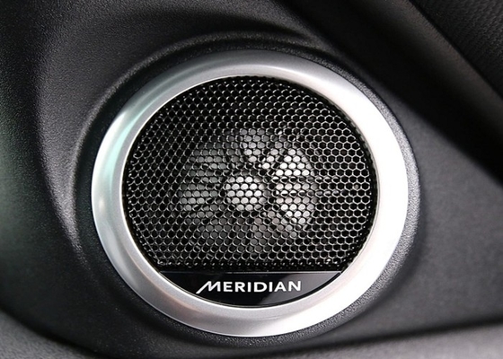 Powder Coated Perforated Metal Sheet , Waterproof Speaker Mesh For Speaker Grill
