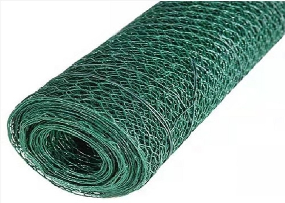 PVC Coated Hexagonal Wire Mesh 0.6mm - 4.4mm Hexagonal Plastic Mesh
