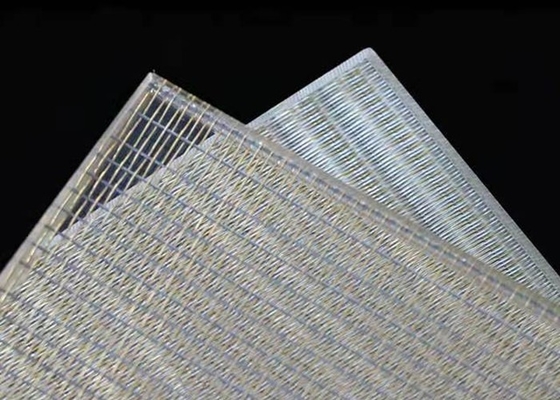 Decoration Wire Mesh Laminated Glass , Architectural Wire Mesh