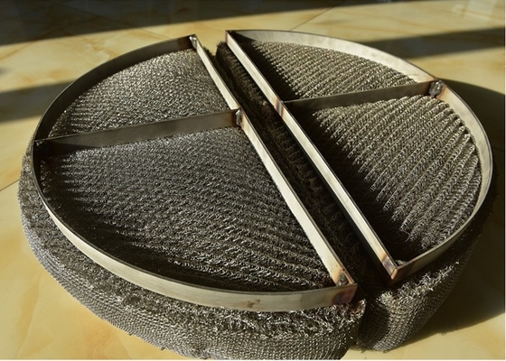 316L Stainless Steel Demister Pad / Rope Mesh For Gas Liquid Separation