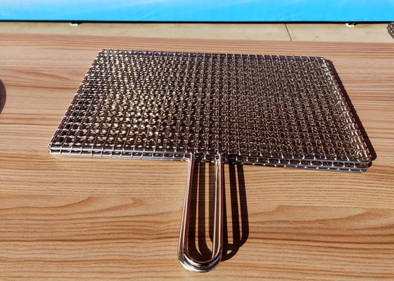 Healthy / Hygienic 316 304 Stainless Steel Grills Silver Color For BBQ