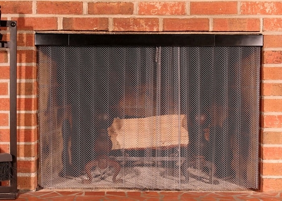 1.5mm Architectural Metal Mesh Acid Resistant Fireplace Mesh Screen Curtain
