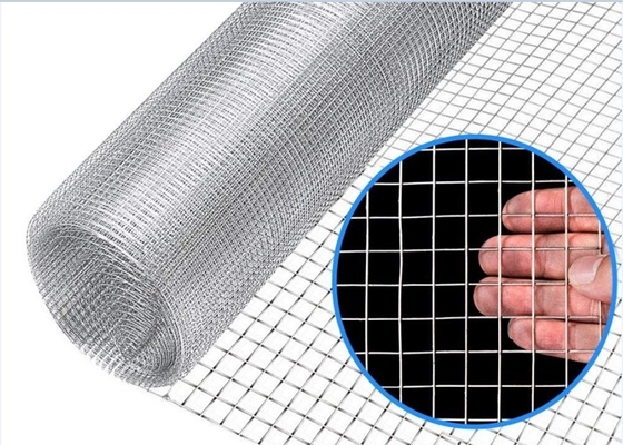 316 Stainless Steel Welded Wire Mesh 30m Length 1/2″x1/2″ Opening For Protection