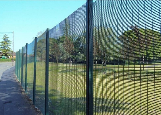 3.2mm Welded Mesh Security Fencing / 3510 Anti Climb Security Fence